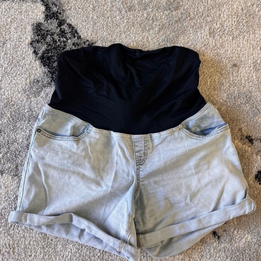 Isabel Maternity Jean Shorts